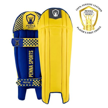 Penna Yellow and Blue Wicket Keeping Pads
