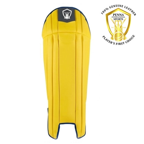 Penna Yellow and Blue Cricket Keeper Pad 02